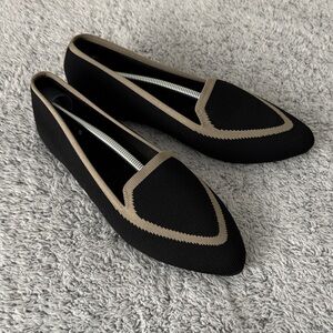 Birdies Blackbird Ballet Flats Black Beige Size 9.5